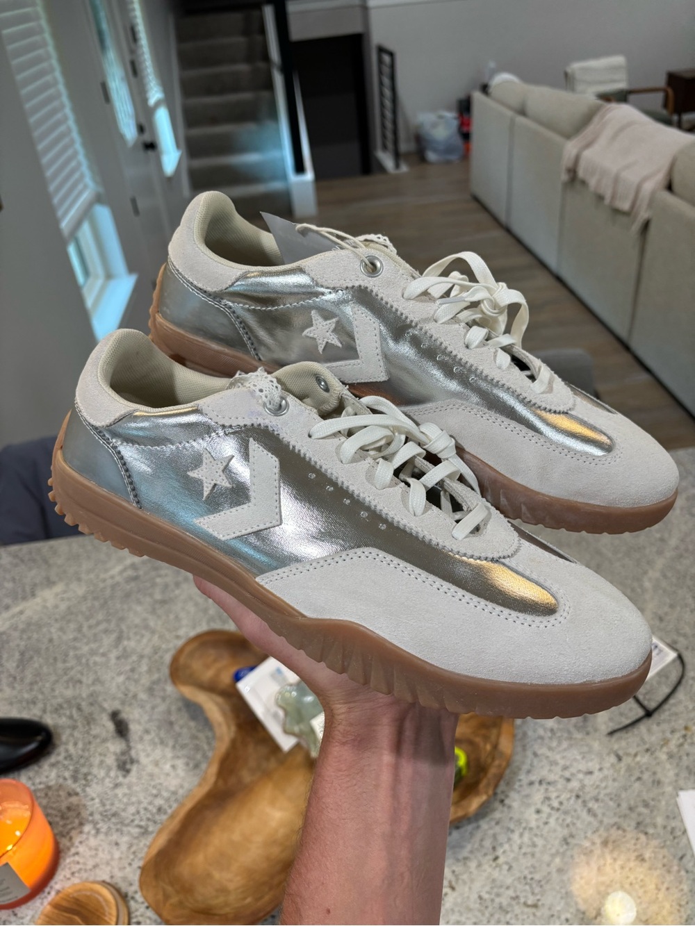 Converse Run Star Trainer ‘Silver Lining’ Men’s Size 12 Sneakers NEW! A15189C